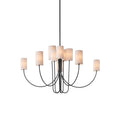 Asolira Vintage Industrial Black Fabric Chandelier