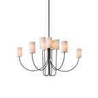 Asolira Vintage Industrial Black Fabric Chandelier