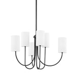 Asolira Vintage Industrial Black Fabric Chandelier
