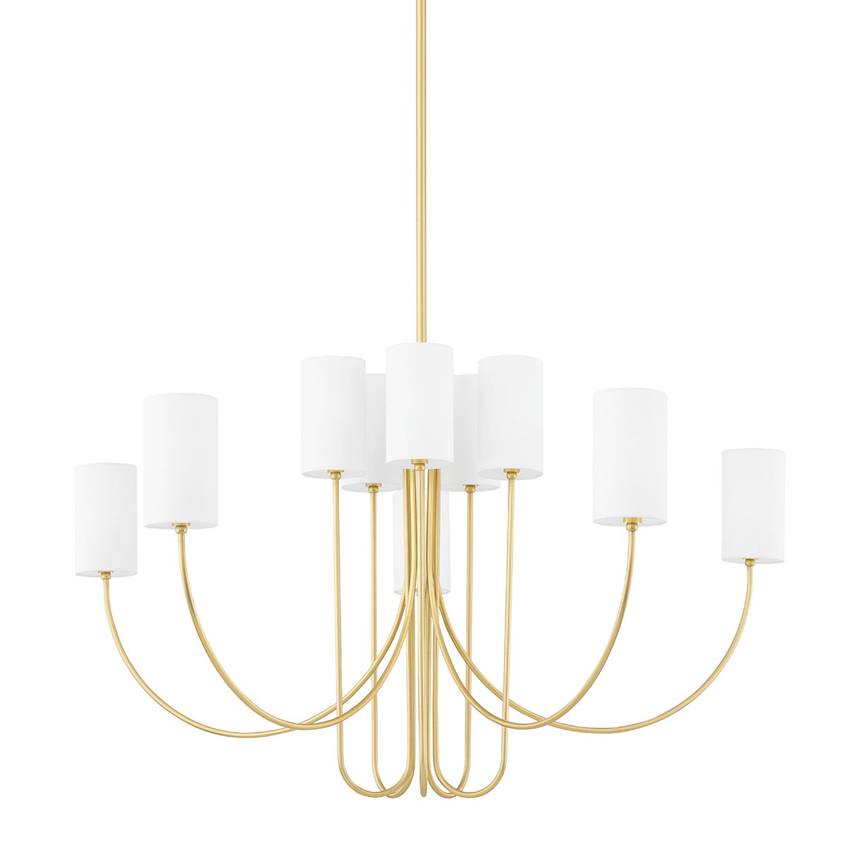 Asolira Vintage Industrial Black Fabric Chandelier