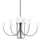 Asolira Vintage Industrial Black Fabric Chandelier