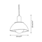 Pendant Lamp Ceramic Glazed Dome Walnut Wood Rustic Ambient Glow