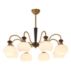 Calaeila Traditional Elegance Sphere Wood Glass Chandelier