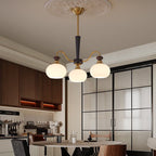 Calaeila Traditional Elegance Sphere Wood Glass Chandelier