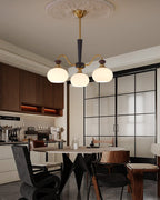 Calaeila Traditional Elegance Sphere Wood Glass Chandelier