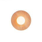 Arlirir Modern Minimalist Wooden Glass Wall Light