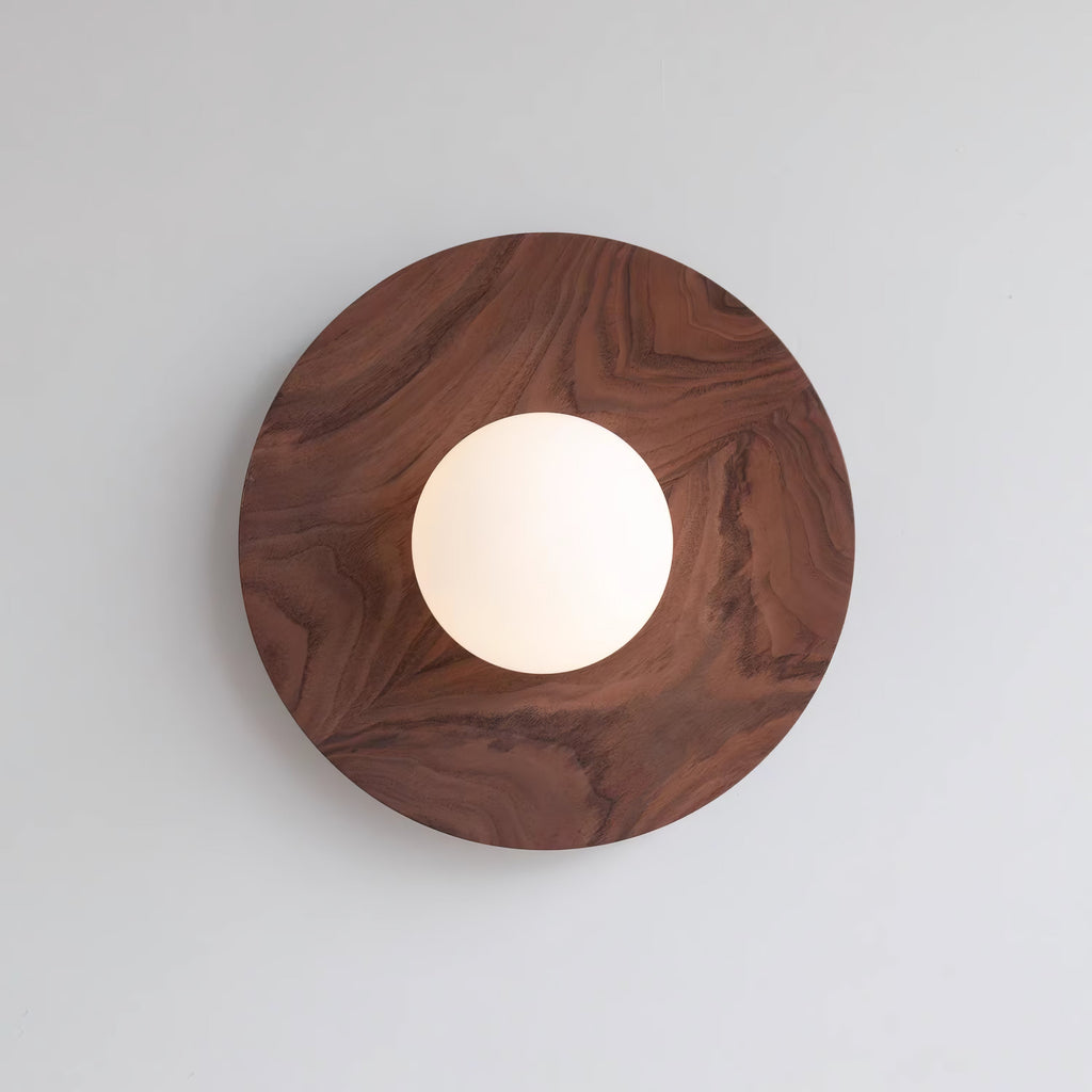 Arlirir Modern Minimalist Wooden Glass Wall Light