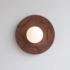 Arlirir Modern Minimalist Wooden Glass Wall Light
