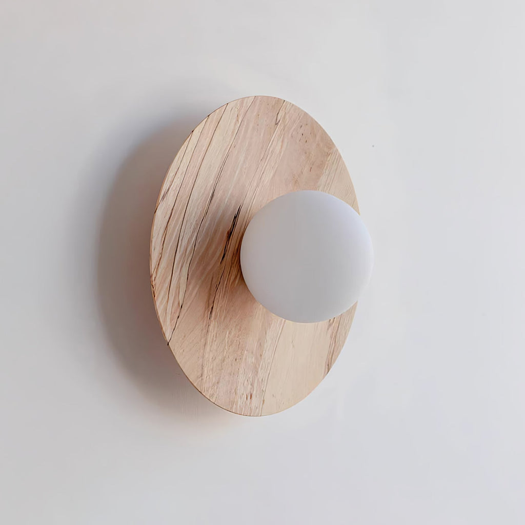 Arlirir Modern Minimalist Wooden Glass Wall Light
