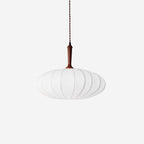Hashira Fabric Pendant Lamp Oval Mid Century