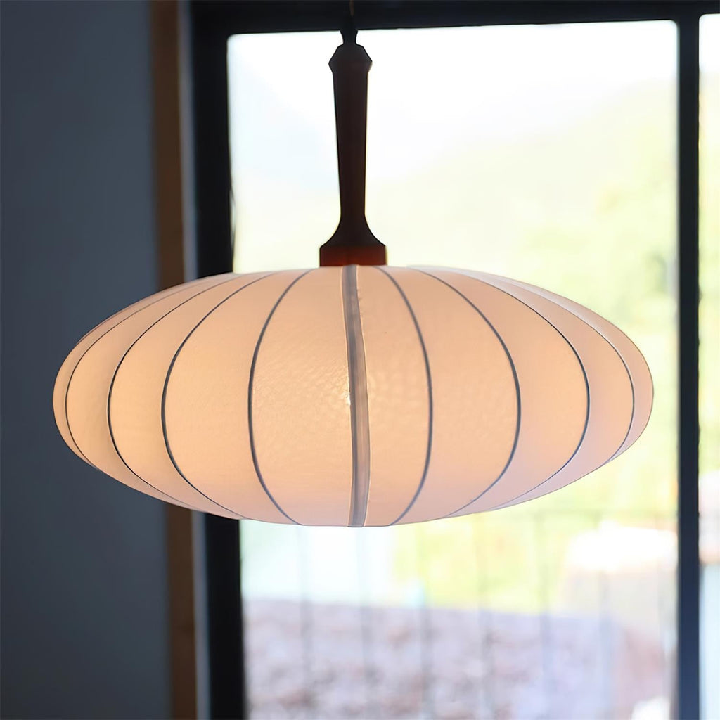 Hashira Fabric Pendant Lamp Oval Mid Century