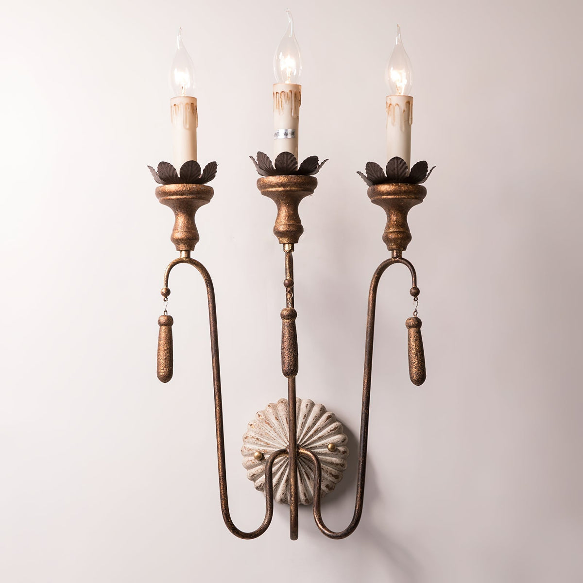 Avelaris Vintage Industrial Wooden Wall Lamp