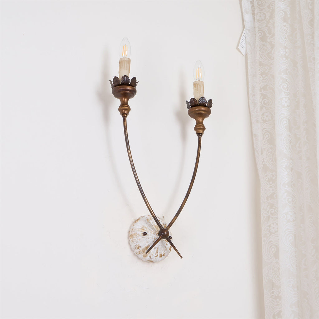 Catalos Vintage Industrial Wooden Wall Lamp
