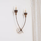 Catalos Vintage Industrial Wooden Wall Lamp