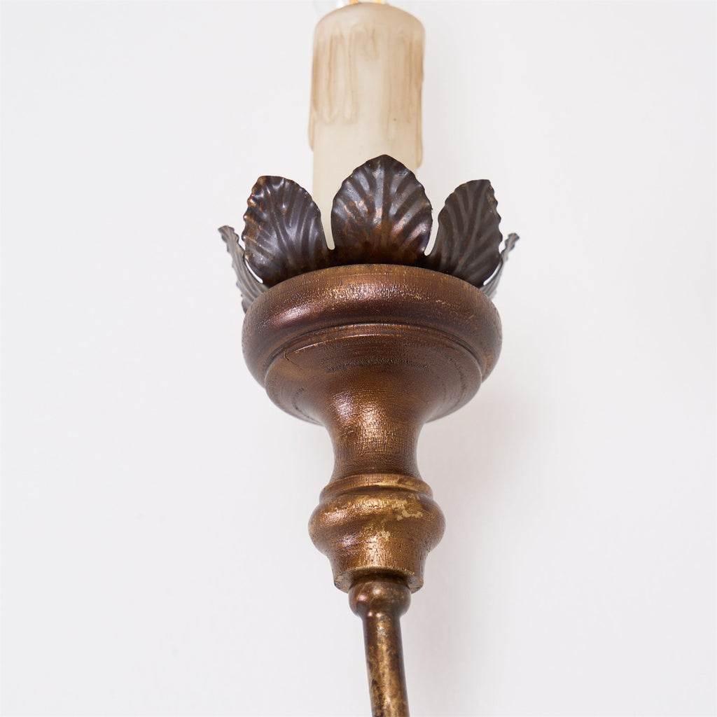 Catalos Vintage Industrial Wooden Wall Lamp