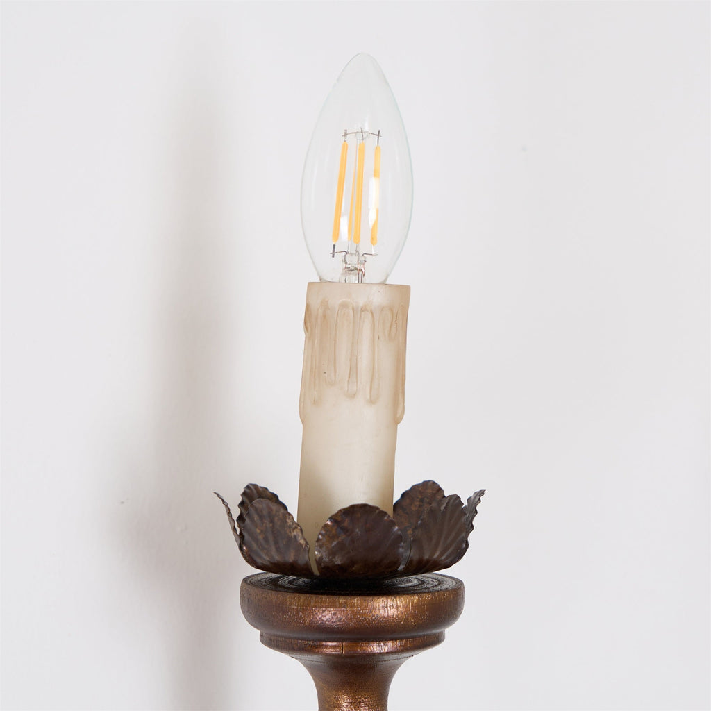 Catalos Vintage Industrial Wooden Wall Lamp