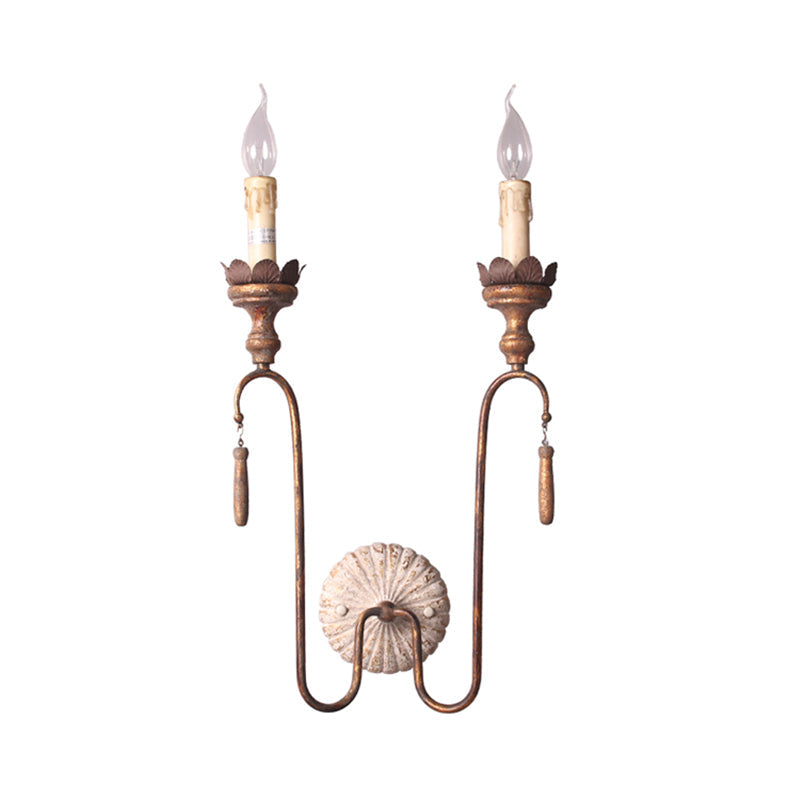Avelaris Vintage Industrial Wooden Wall Lamp