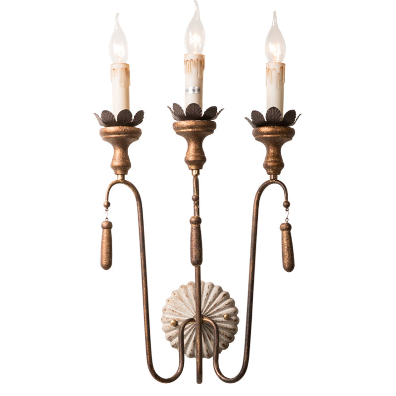Avelaris Vintage Industrial Wooden Wall Lamp