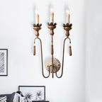 Avelaris Vintage Industrial Wooden Wall Lamp