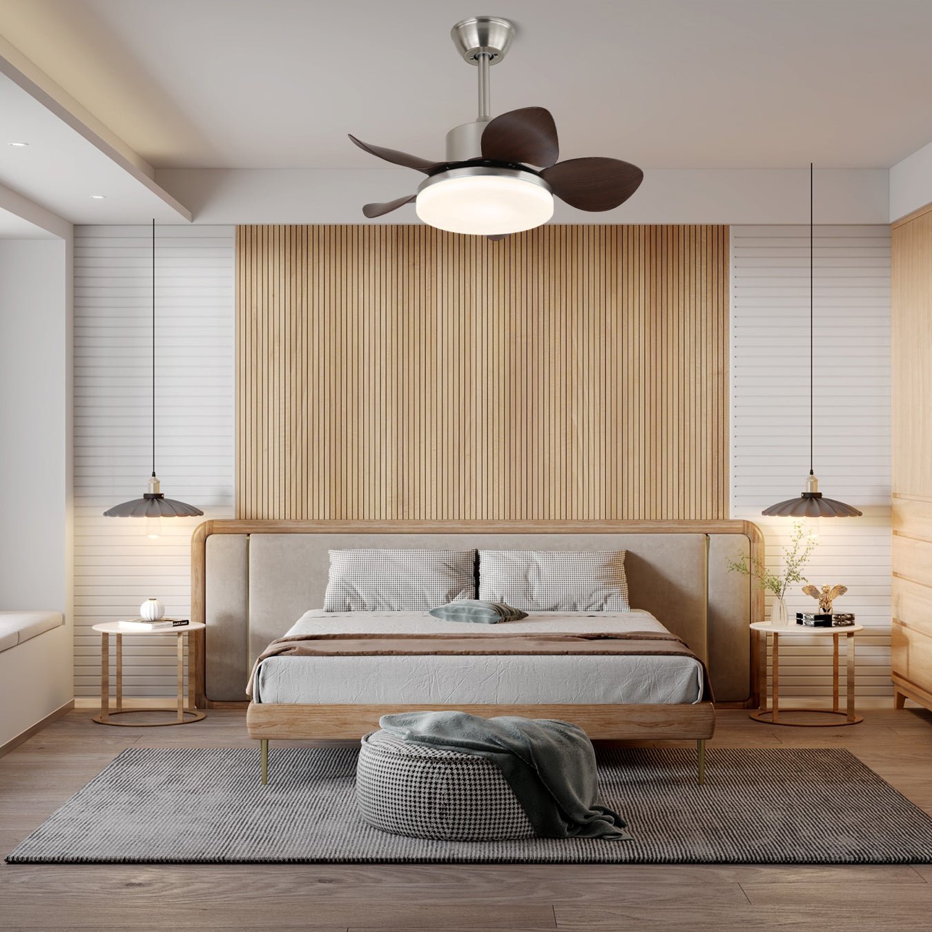 Kaelen Wood Ceiling Fan Light
