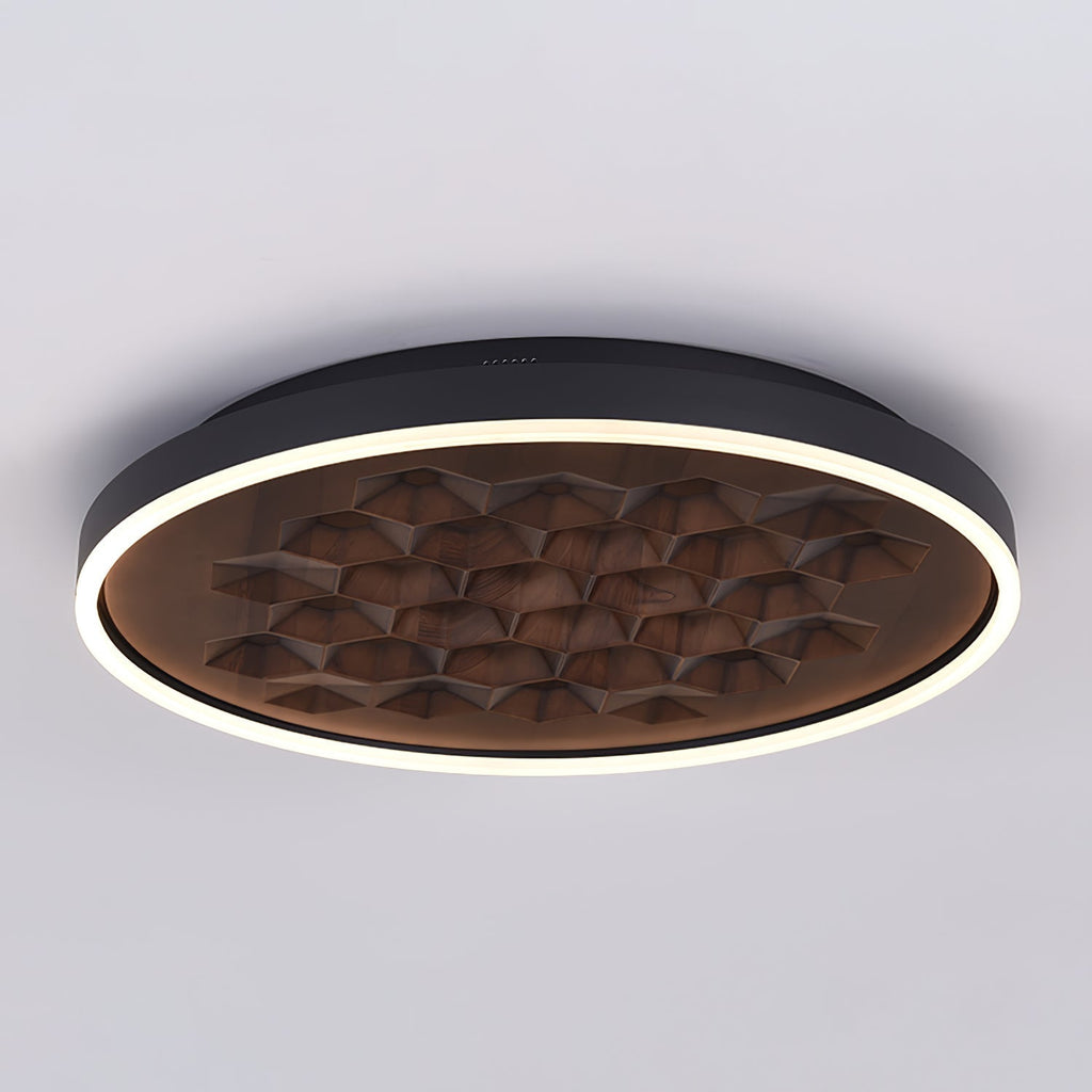 Cevynira Textured Bronze Flush Mount