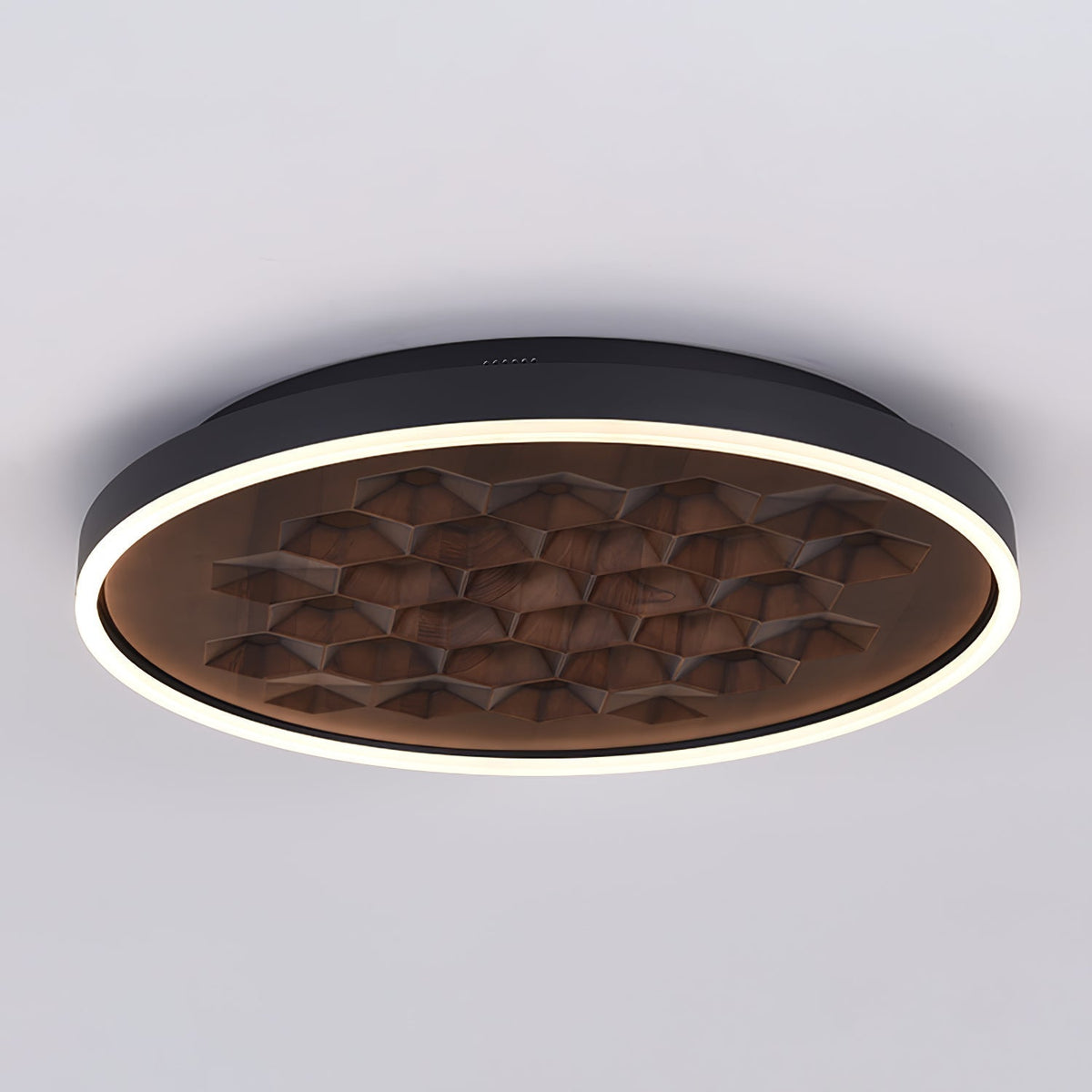 Cevynira Textured Bronze Flush Mount