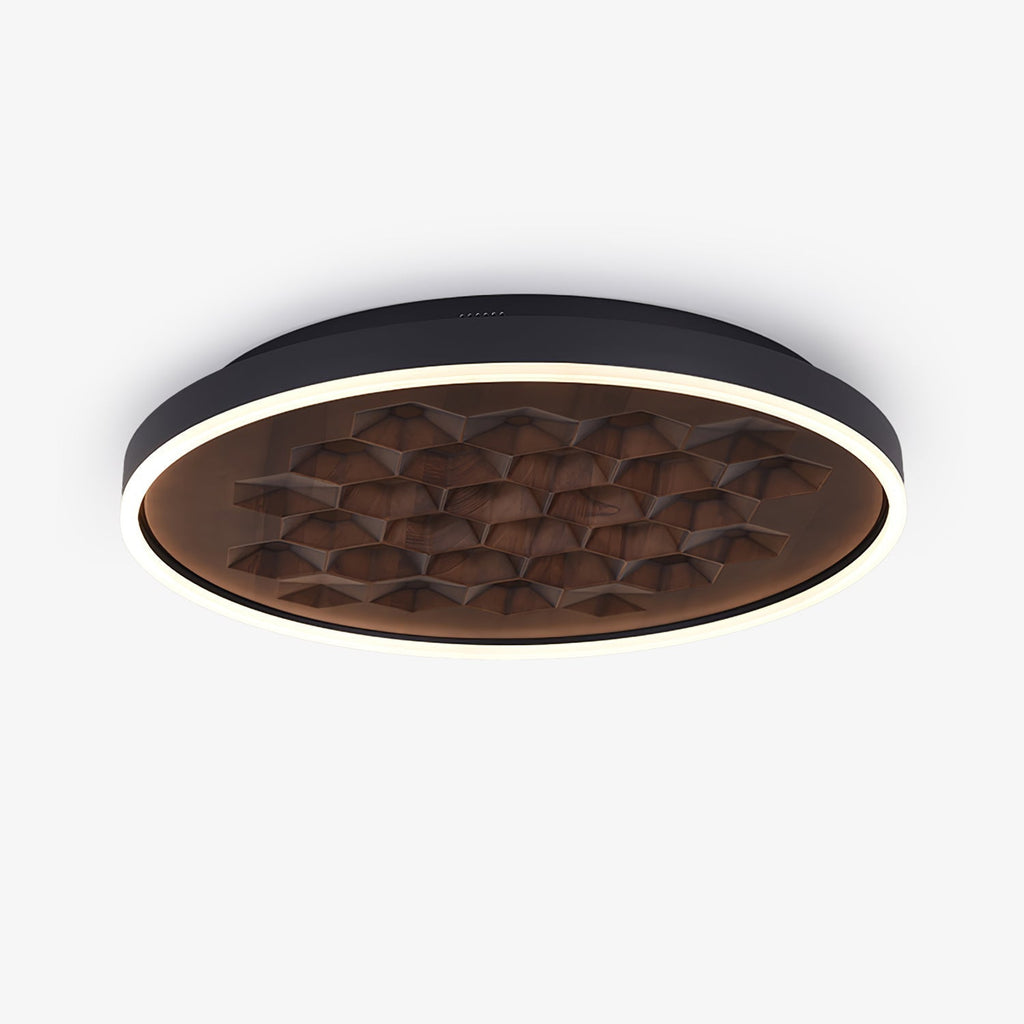 Cevynira Textured Bronze Flush Mount