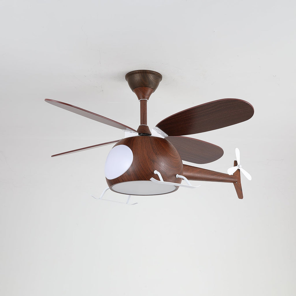 Aviara Modern Wood Ceiling Fan Light