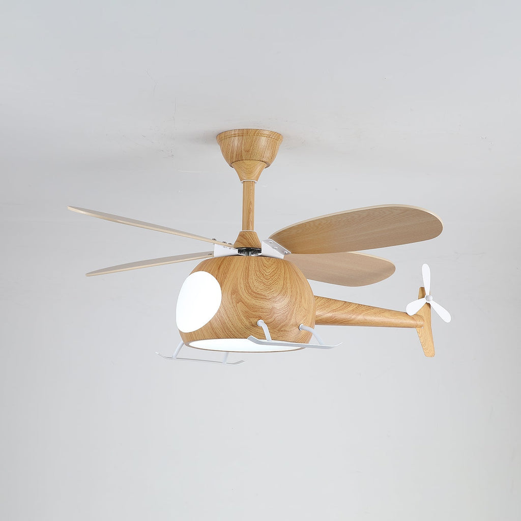 Aviara Modern Wood Ceiling Fan Light