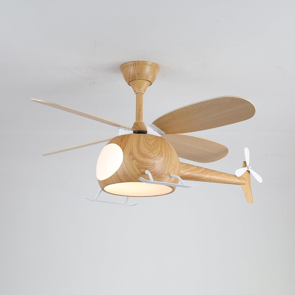 Aviara Modern Wood Ceiling Fan Light