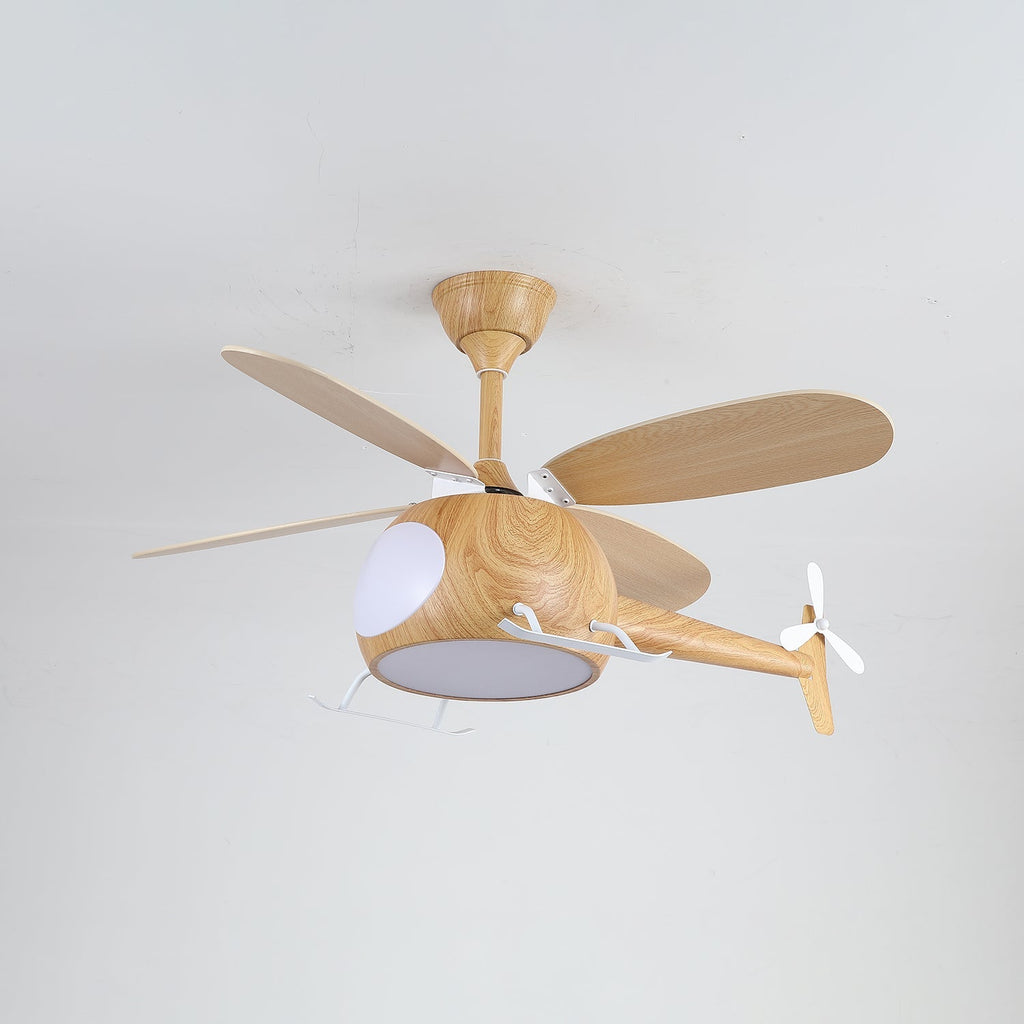 Aviara Modern Wood Ceiling Fan Light