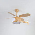 Aviara Modern Wood Ceiling Fan Light