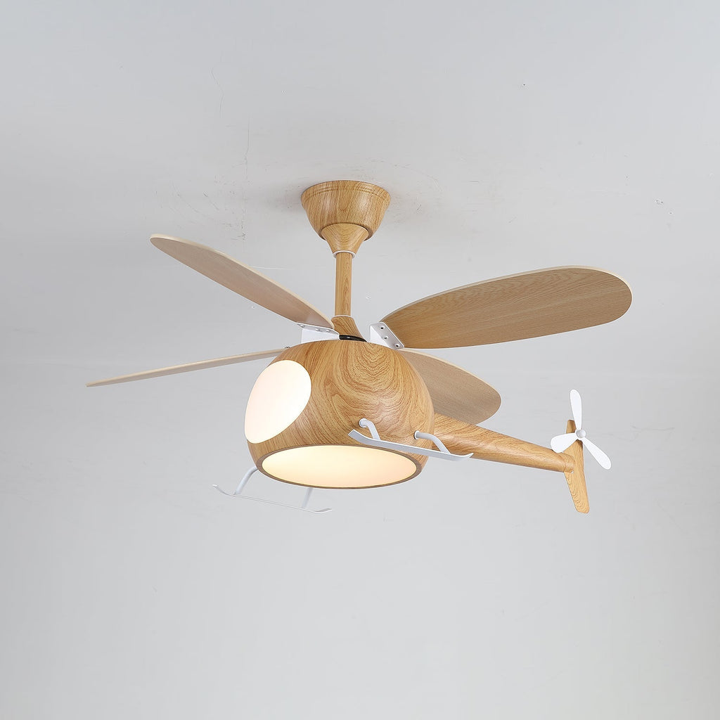 Aviara Modern Wood Ceiling Fan Light