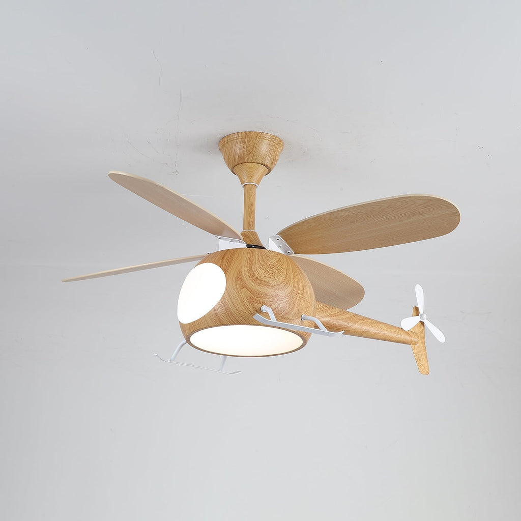 Aviara Modern Wood Ceiling Fan Light