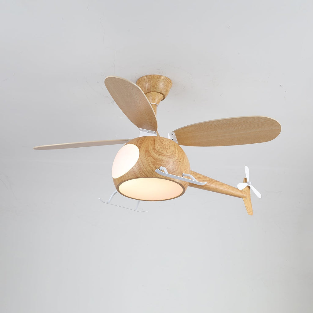 Aviara Modern Wood Ceiling Fan Light