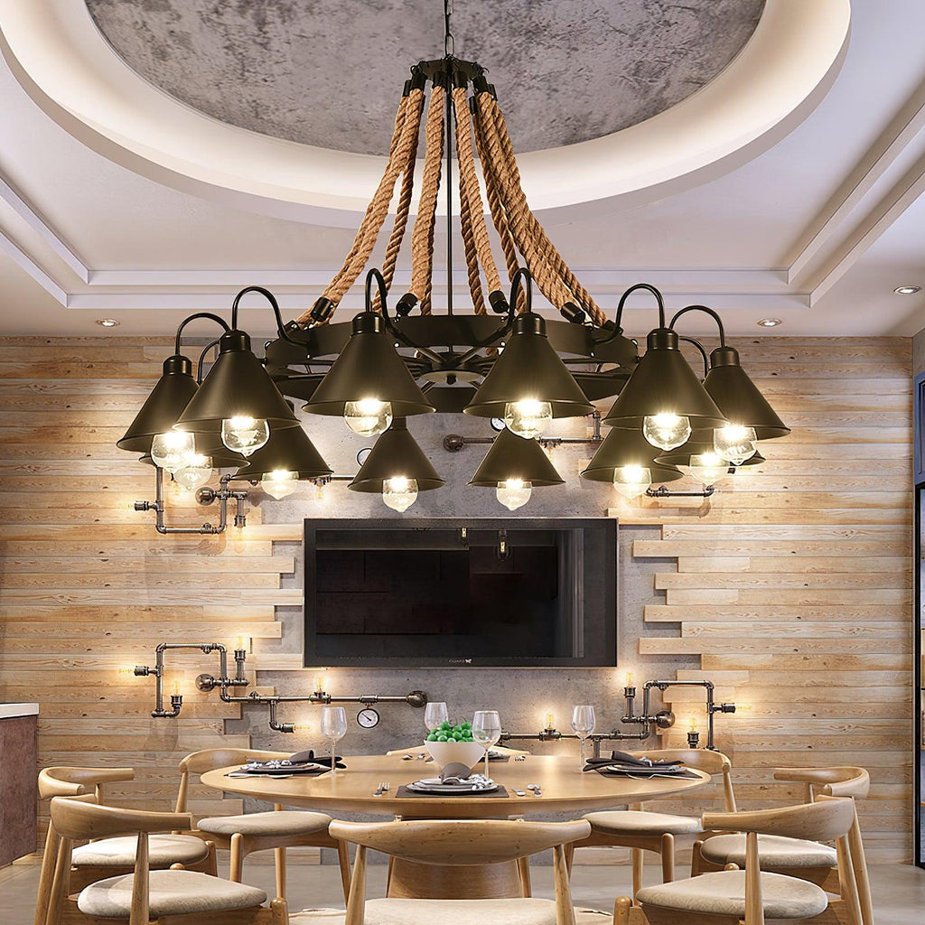Aiden Industrial Chandelier