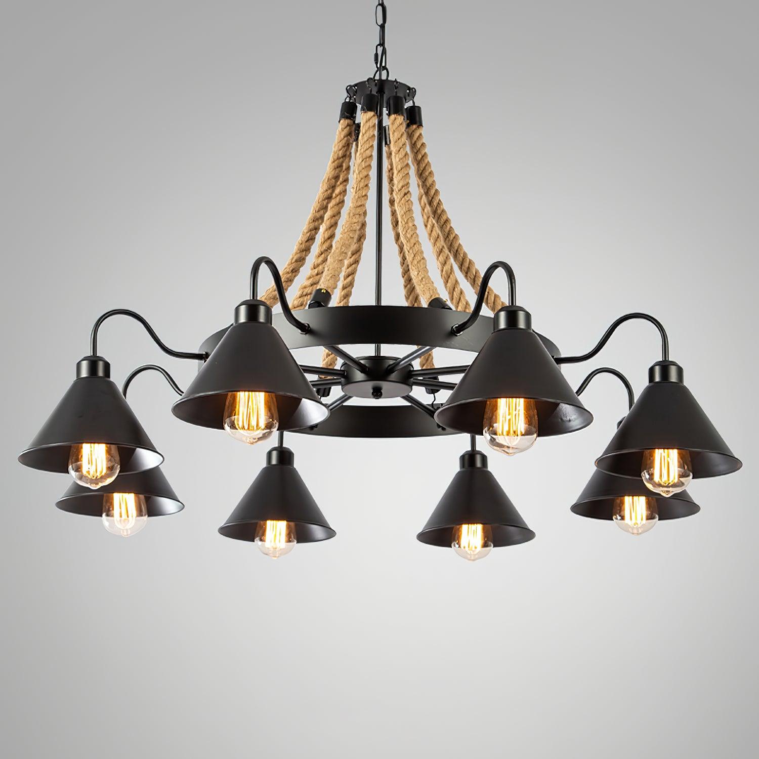 Aiden Industrial Chandelier