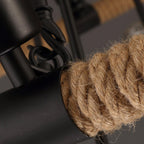 Lustra Chandelier Hemp Rope Industrial Round