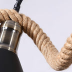 Lustra Chandelier Hemp Rope Industrial Round