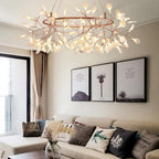 Lustra Chandelier Rose Gold Firefly LED Branch