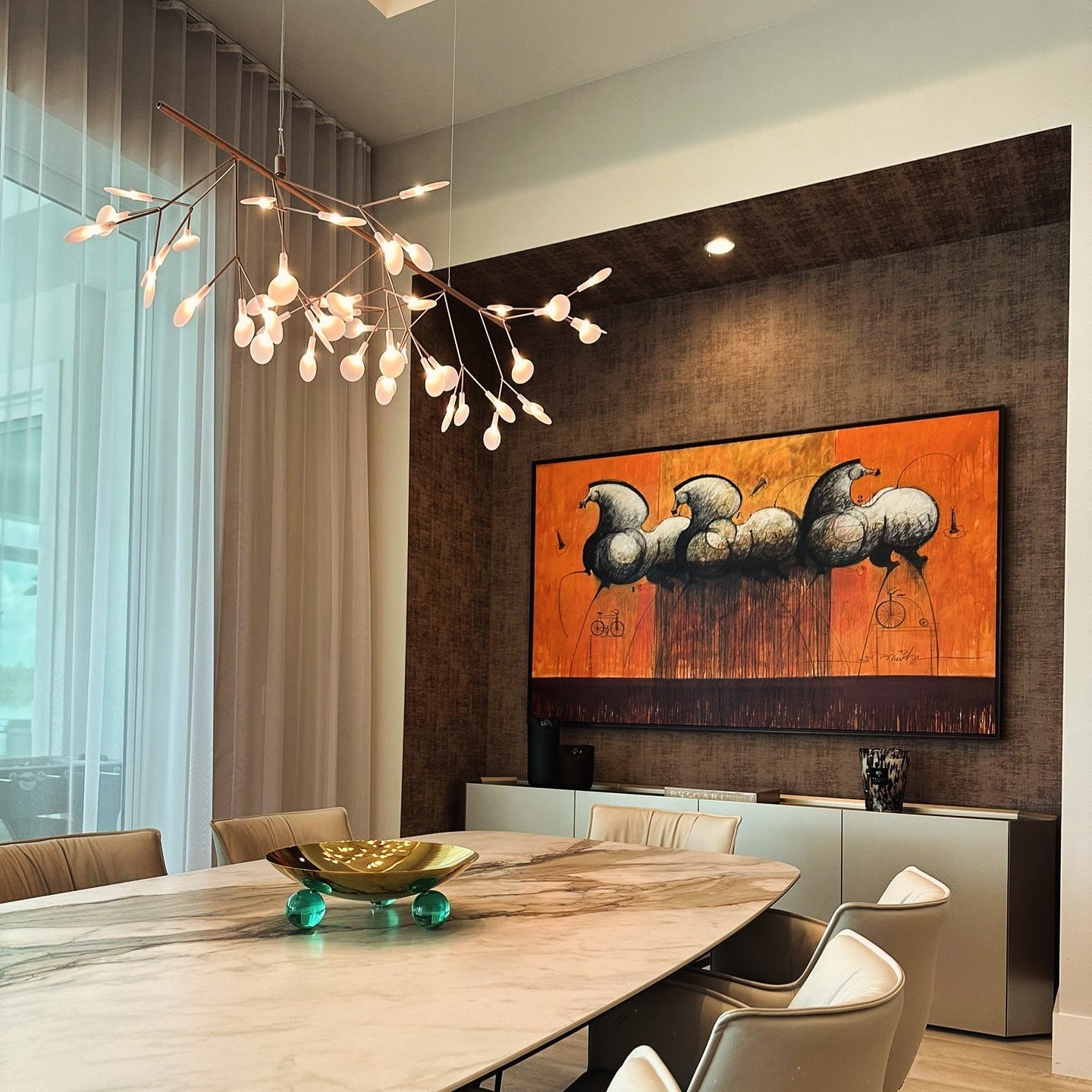 Allirus Postmodern Luxury Acrylic Chandelier