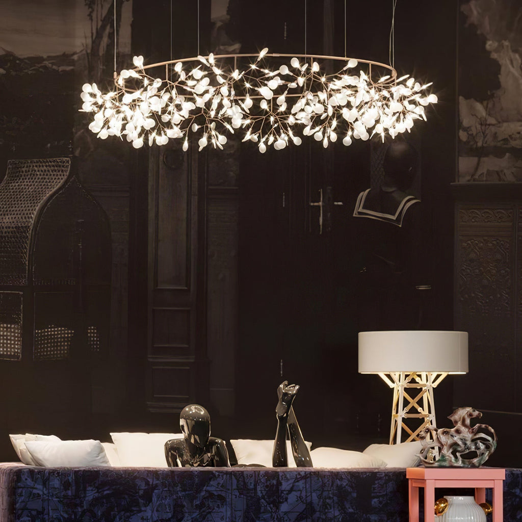 Arthearae Postmodern Luxury Round Acrylic Chandelier