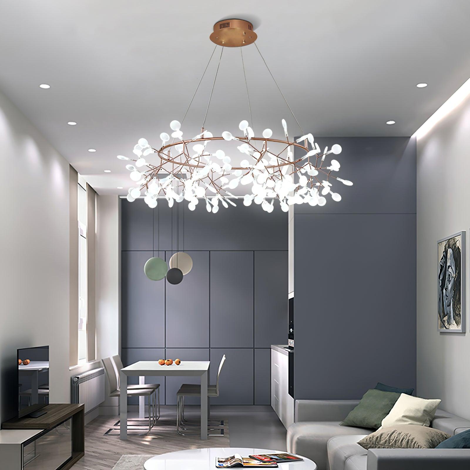 Arthearae Postmodern Luxury Round Acrylic Chandelier