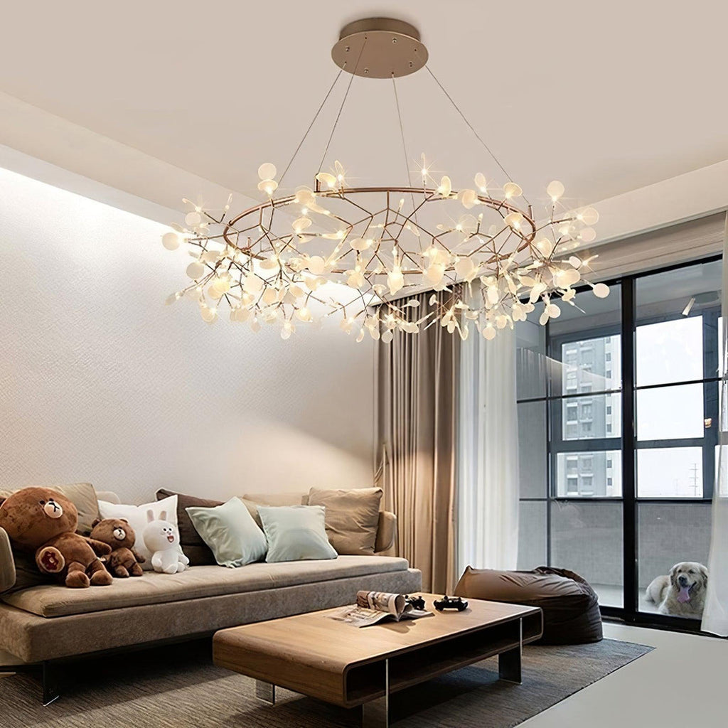 Arthearae Postmodern Luxury Round Acrylic Chandelier