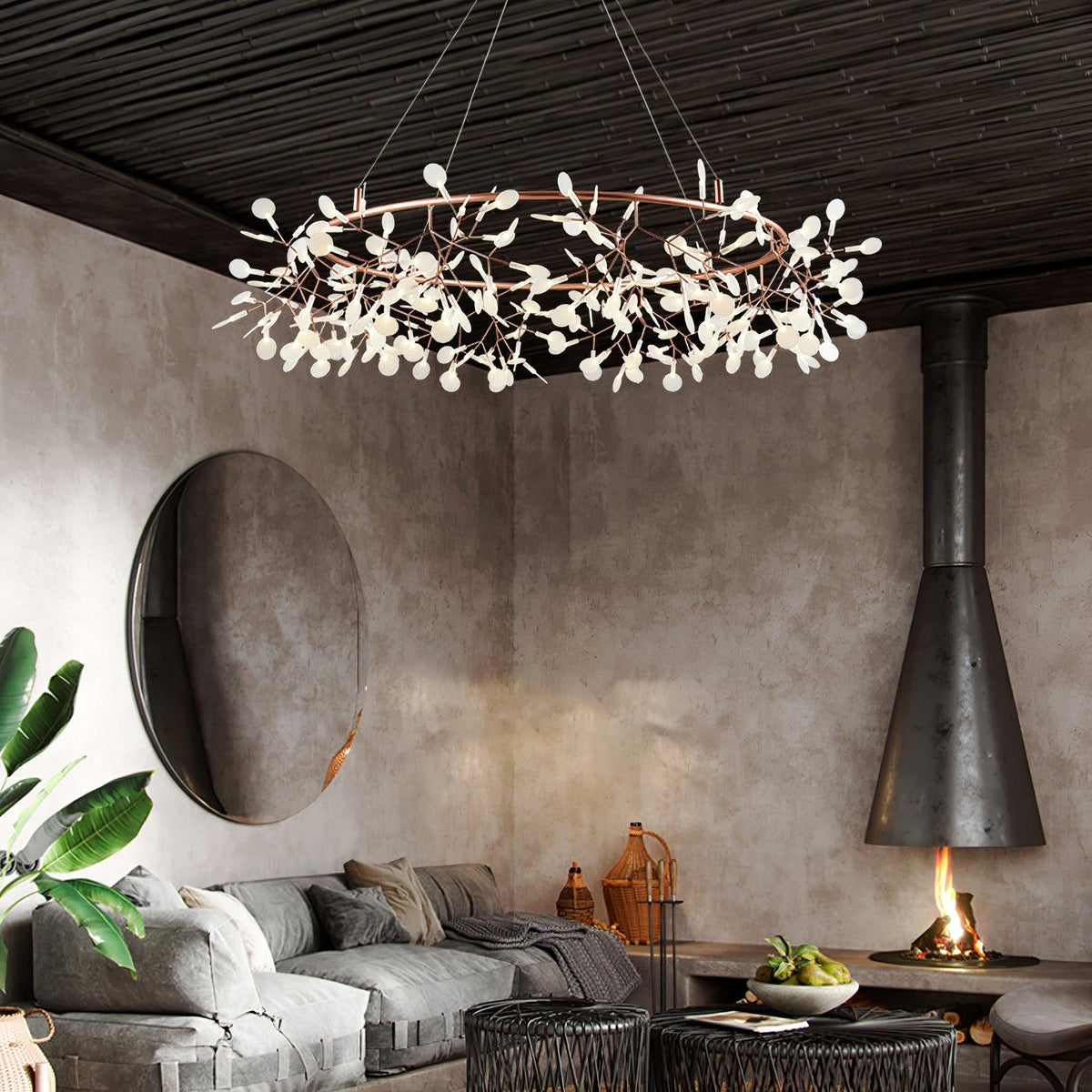 Arthearae Postmodern Luxury Round Acrylic Chandelier