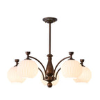 Aurora Chandelier Orb Frosted Vintage