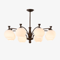 Aurora Chandelier Orb Frosted Vintage