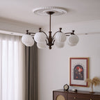 Aurora Chandelier Orb Frosted Vintage