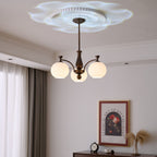 Aurora Chandelier Orb Frosted Vintage