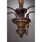 Cutheus Vintage Industrial Wooden Chandelier